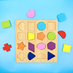 Wooden Shape Splicing Toy Building Block Halloween Christmas Gift