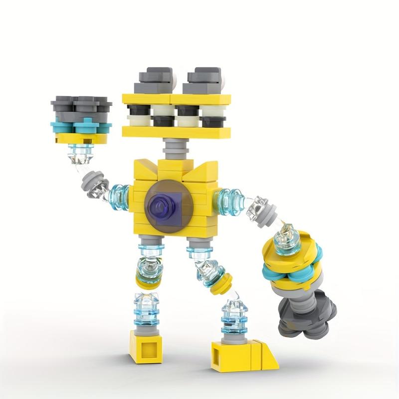 Monster Yellow Singing Building Block Set for Game Fans or Children