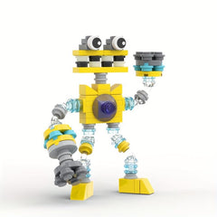 Monster Yellow Singing Building Block Set for Game Fans or Children