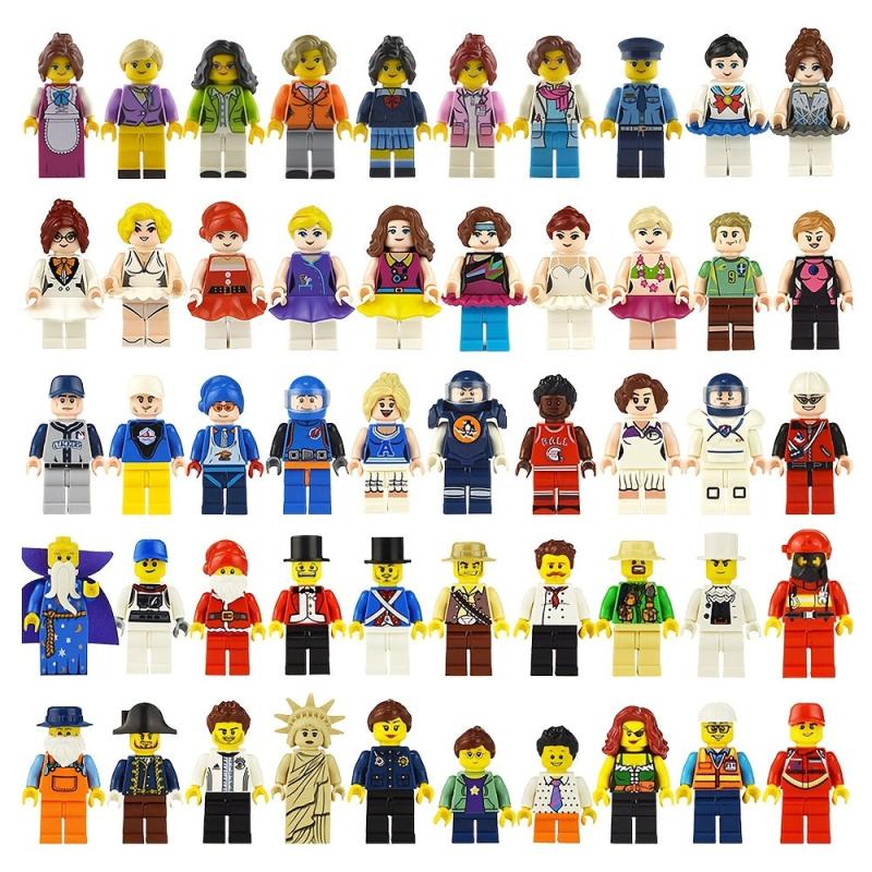 12pcs Random Splicing Toys Building Blocks Figures Assembled Educational Toys