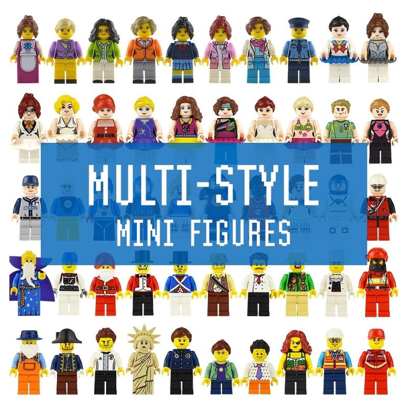 12pcs Random Splicing Toys Building Blocks Figures Assembled Educational Toys