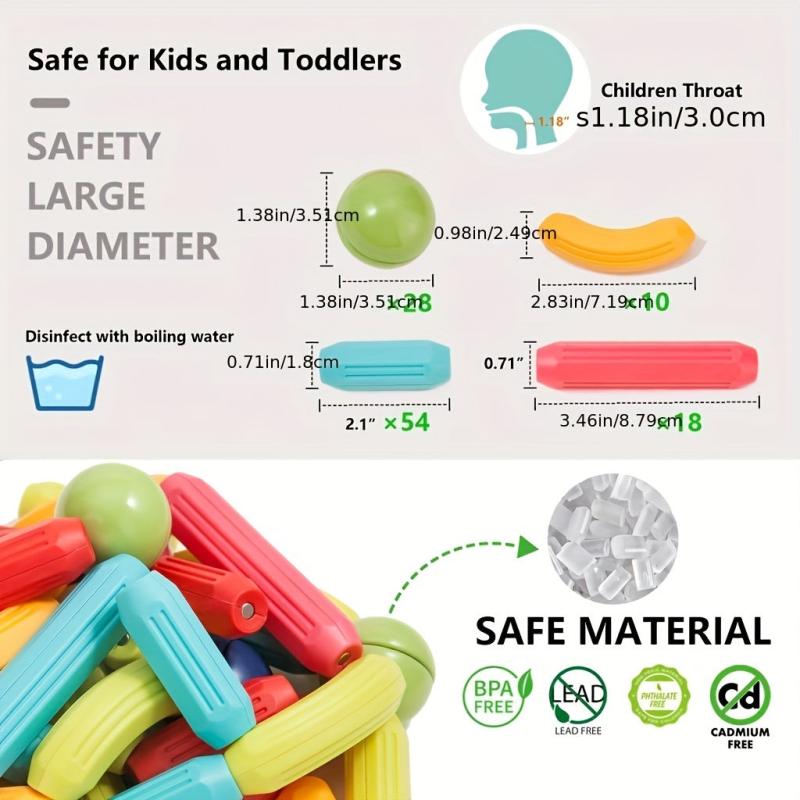 Magnetic Building Blocks Toy Construction Set for Kids