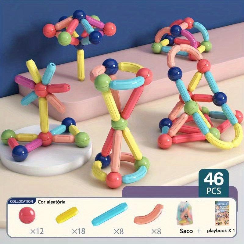 Magnetic Building Blocks Toy Set For Kids Halloween Thanksgiving Christmas Gift