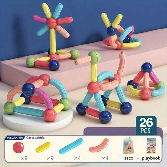 Magnetic Building Blocks Toy Set For Kids Halloween Thanksgiving Christmas Gift