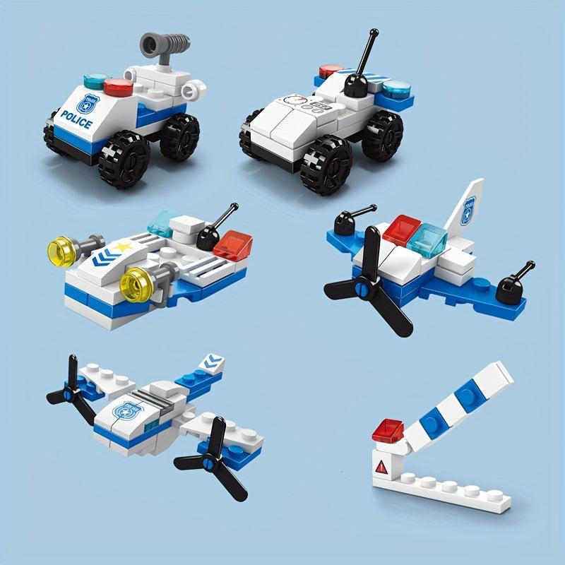 6 in 1 Aircraft Building Blocks Educational Toys DIY Model Gift