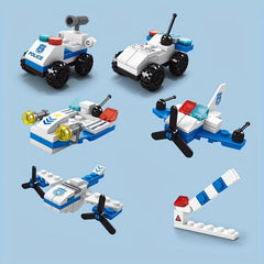6 in 1 Aircraft Building Blocks Educational Toys DIY Model Gift