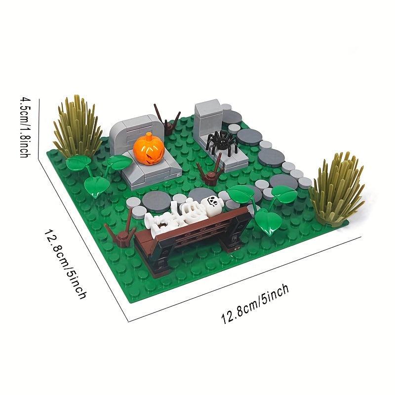 Halloween Tomb Scene Building Blocks Toys DIY Decoration