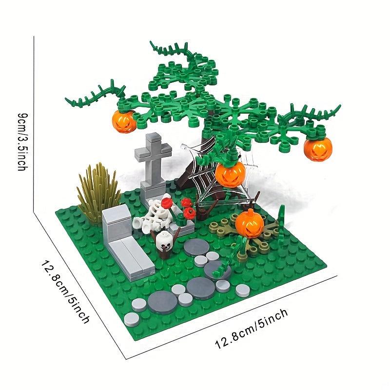 Halloween Tomb Scene Building Blocks Toys DIY Decoration