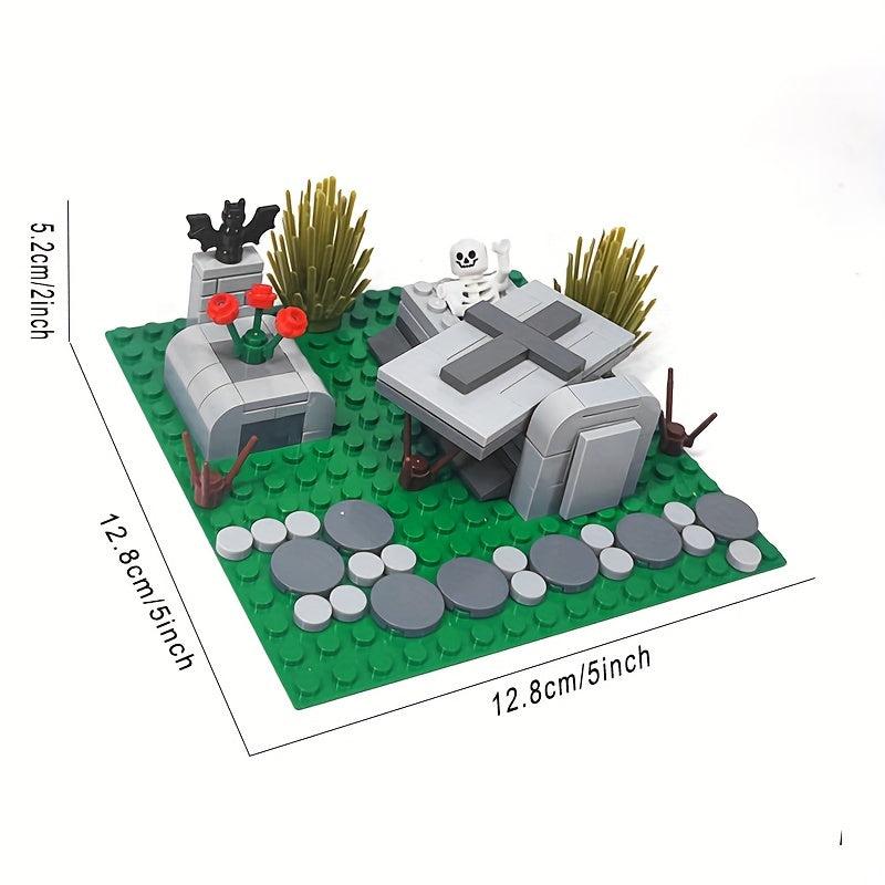 Halloween Tomb Scene Building Blocks Toys DIY Decoration