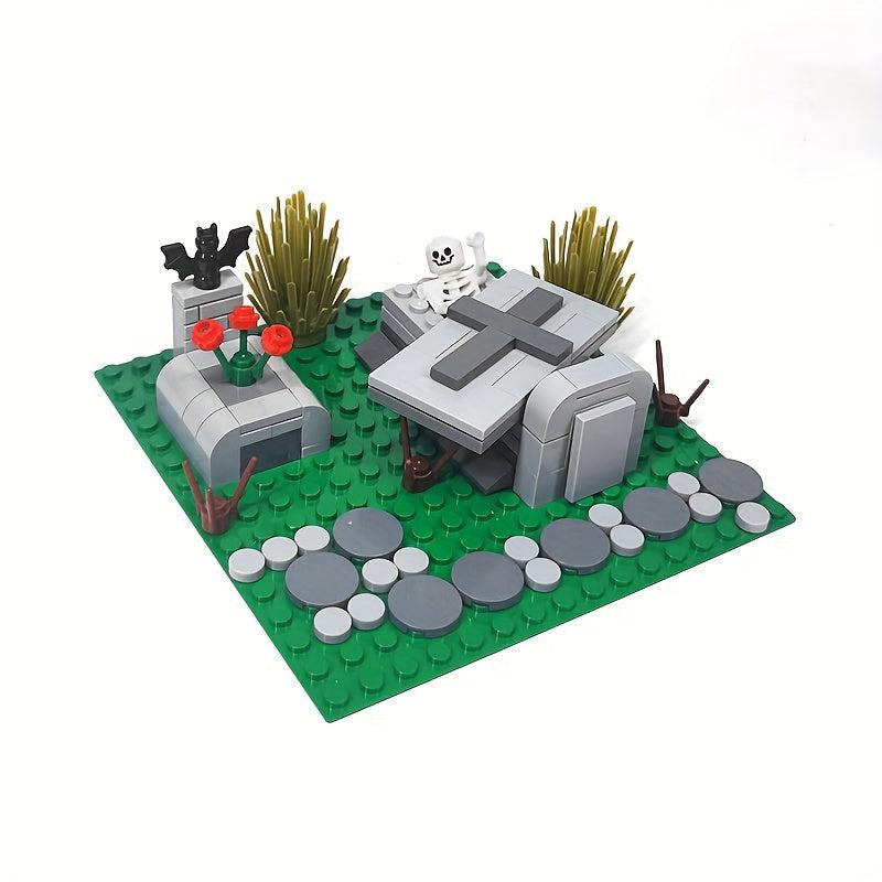 Halloween Tomb Scene Building Blocks Toys DIY Decoration