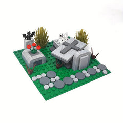 Halloween Tomb Scene Building Blocks Toys DIY Decoration