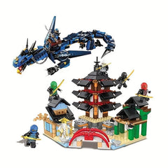 Small Temple Village Building Blocks Kids Assembly Toy