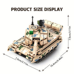 323pcs Military Tank Building Blocks Missile Vehicle Armed Weapon Anti