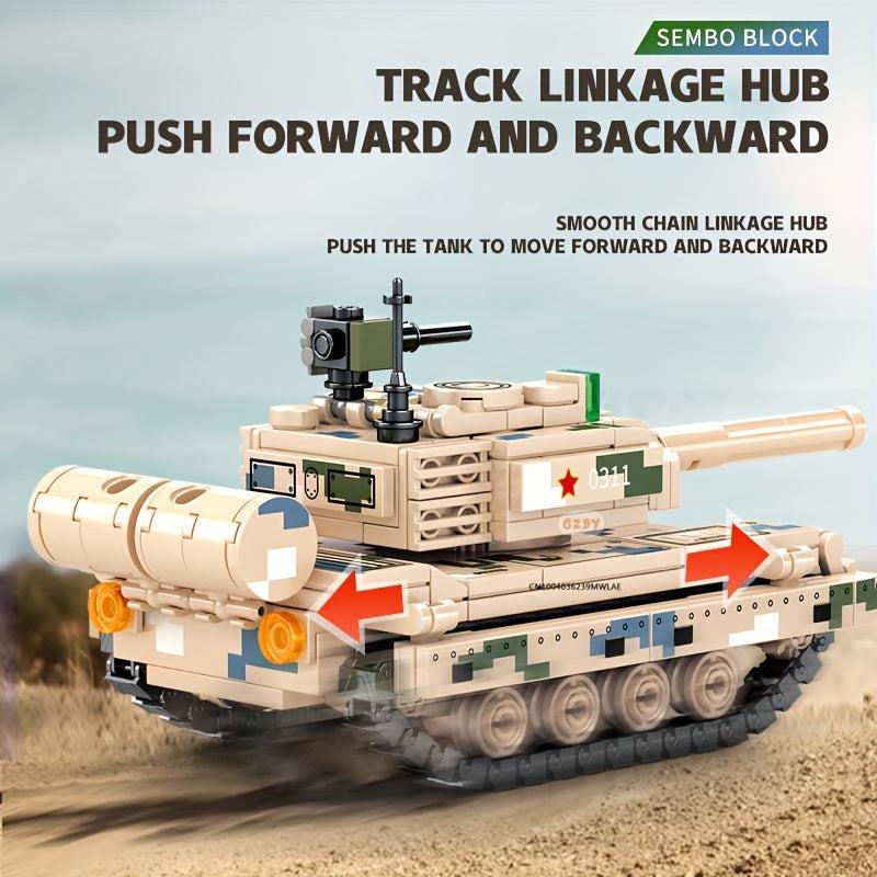 323pcs Military Tank Building Blocks Missile Vehicle Armed Weapon Anti