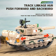 323pcs Military Tank Building Blocks Missile Vehicle Armed Weapon Anti