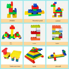 DIY Classic Building Brick Set 100 Compatible Large Pegs Toddlers