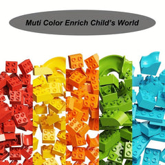 DIY Classic Building Brick Set 100 Compatible Large Pegs Toddlers