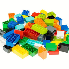 DIY Classic Building Brick Set 100 Compatible Large Pegs Toddlers