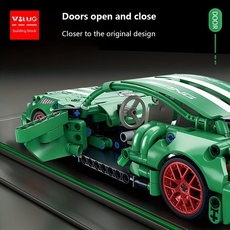 Kids Sports Cars Building Blocks Game Toy Set