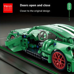 Kids Sports Cars Building Blocks Game Toy Set