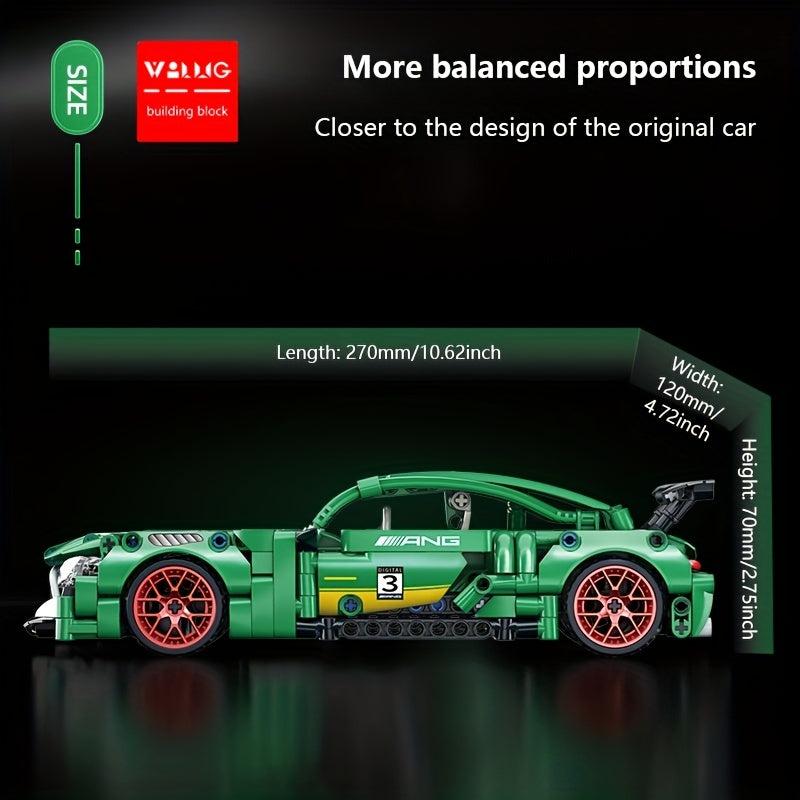 Kids Sports Cars Building Blocks Game Toy Set