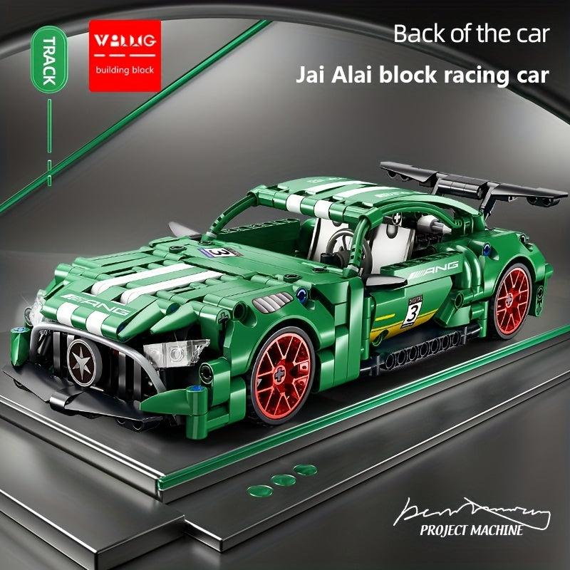 Kids Sports Cars Building Blocks Game Toy Set