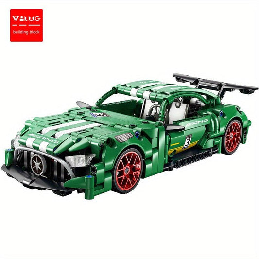 Kids Sports Cars Building Blocks Game Toy Set
