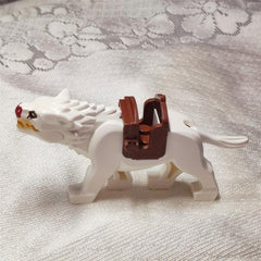 Wolf Brown Gray Building Blocks Assembled Toys