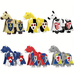 Mini Ancient Building Blocks Horse Series Figures Assembly Toys