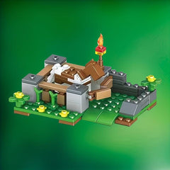 4-in-1 Building Block Set: Create Magical Village Scene!