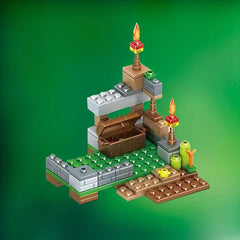 4-in-1 Building Block Set: Create Magical Village Scene!