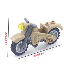 Military Motorcycle Model Building Blocks Toys Gift For Kids