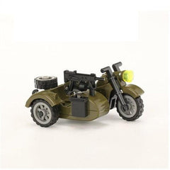 Military Motorcycle Model Building Blocks Toys Gift For Kids