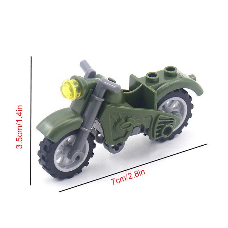 Military Motorcycle Model Building Blocks Toys Gift For Kids
