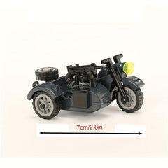 Military Motorcycle Model Building Blocks Toys Gift For Kids