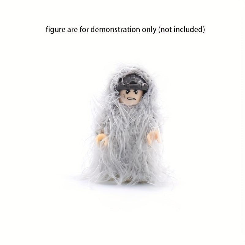 1pc Army Figure Wear Equipment Grass And Snow Wool Geely Camouflage