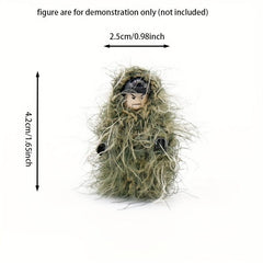 1pc Army Figure Wear Equipment Grass And Snow Wool Geely Camouflage