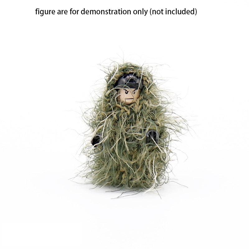 1pc Army Figure Wear Equipment Grass And Snow Wool Geely Camouflage