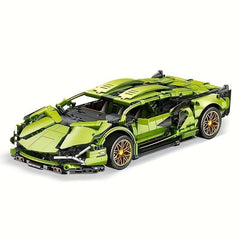 Classic Green Racing Car Building Blocks Model Toy Gift For Teenagers
