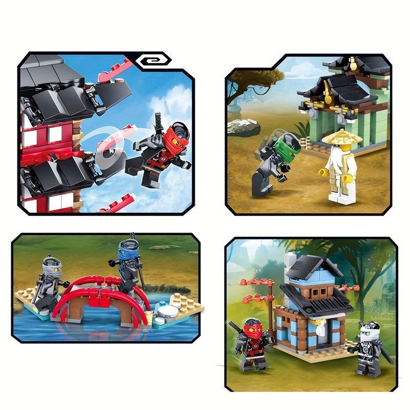 Temple Village Building Blocks Puppet Weapons Toy