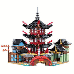 Temple Village Building Blocks Puppet Weapons Toy