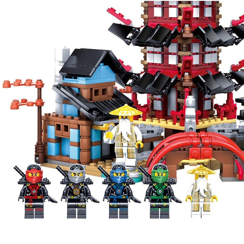 Temple Village Building Blocks Puppet Weapons Toy