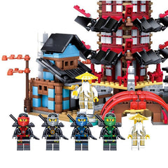 Temple Village Building Blocks Puppet Weapons Toy