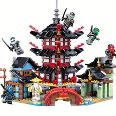 Temple Village Building Blocks Puppet Weapons Toy