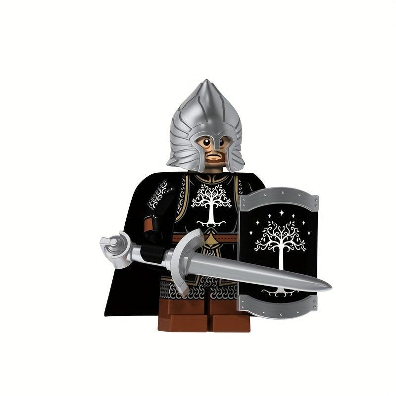 4 Warrior Soldier Hand Mini Minifigures Building Blocks Toys
