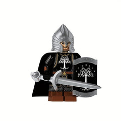 4 Warrior Soldier Hand Mini Minifigures Building Blocks Toys