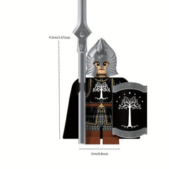 4 Warrior Soldier Hand Mini Minifigures Building Blocks Toys