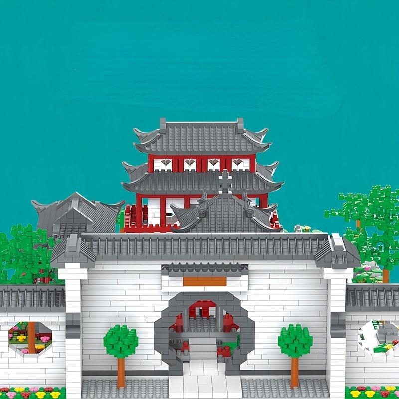 Build a Chinese Garden with Building Blocks Set
