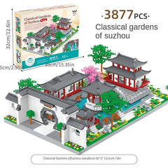 Build a Chinese Garden with Building Blocks Set