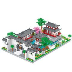 Build a Chinese Garden with Building Blocks Set